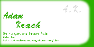 adam krach business card